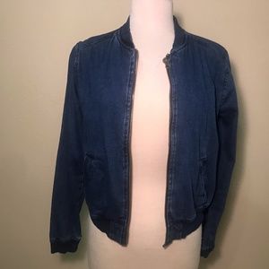 Highway Jeans Bomber Denim Jacket